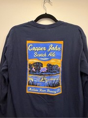 Madison River Brewing Co Long Sleeve T Shirt M Navy Blue Belgrade MT Beer NWOT