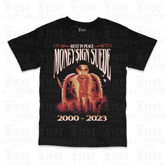 🔥Money $ign Suede Sign Rest In Peace T-Shirt – Sizes S-3XL 🚚FREE SHIPPING