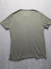 NWT Stone Rose Mens 2XL Short Sleeve Henley Olive Khaki Green Stretch HRT2007