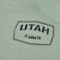 State of Mine Utah Tee Light Green Large “The Beehive State” minor stains