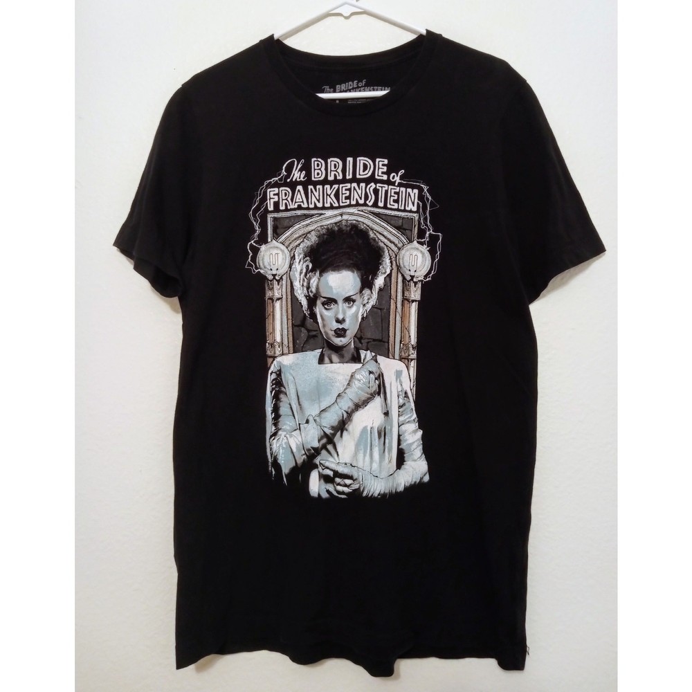 RARE Fright Rags The Bride of Frankenstein Classic Graphic Horror T-Shirt SZ L