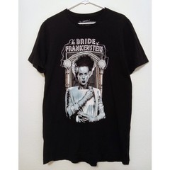 RARE Fright Rags The Bride of Frankenstein Classic Graphic Horror T-Shirt SZ L