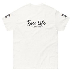 Boss Life african money back signature embroisery sleeve Unisex classic tee