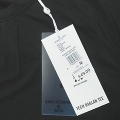 Kenneth Cole Men’s Tech SS Shirt Cool Mesh Curved Hem Stretch Wicking Soft Black