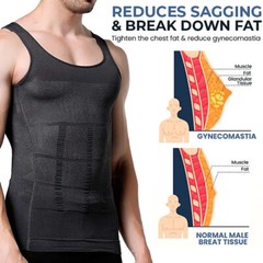 Mens 1/5 Pack Body Shaper Slimming Tummy Vest Thermal Compression Shirt Tank Top
