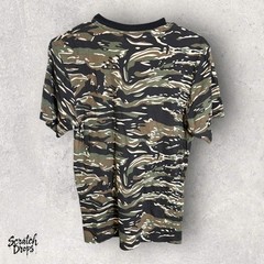 Vintage Mil-Tec Small Camouflage T-Shirt 17.5 x 25.5 Army Military Camo Tee Top