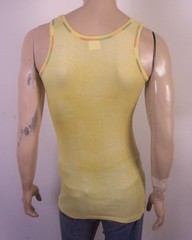 vintage 70s Cal-Cru NWOT Tank Top T-Shirt Rainbow Stitch soft thin USA sz L