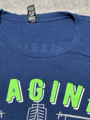 Imagine NATION Mercy Me Tour 2019 NYC Graphic Concert XL 2 Sided Shirt Blue