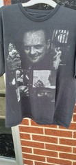 Vintage The Silence Of The Lambs Hannibal Shirt XL Distressed Boxy Faded 🦋 RARE