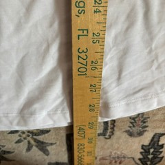 Cuts Clothing Mens Curve-Hem T-Shirt White PYCA Pro Crew Neck XL Gym Work Out