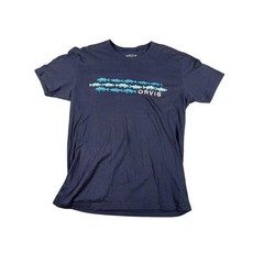 Orvis Men’s Navy Blue Fish Graphic T-Shirt Medium 100% Cotton Fishing Tee *