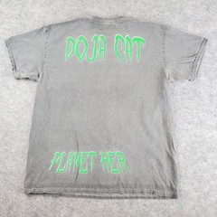 Doja Cat Shirt Mens Medium Gray Crew Neck Short Sleeve Graphics Stretch Pullover
