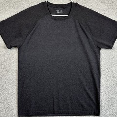 VRST T-Shirt Short Sleeve Tee Mens 2XL Black Gray Athletic Performance Crewneck