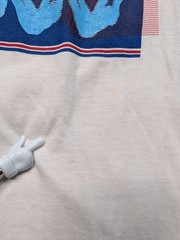 Vintage Screen Stars 1984 Swimming Graphic White Long Sleeve Shirt Size Small