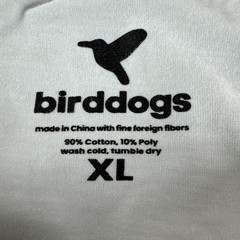 Bird Dogs T-Shirt Mens XL White Short Sleeve Crewneck Performance Preppy Casual