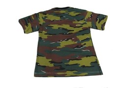 Miltec Belgian Jigsaw Camo Pattern T-Shirt Short Sleeve 100% Cotton