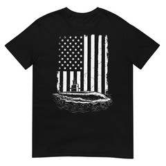 Submarine USA Flag Veteran 4th of July T-Shirt