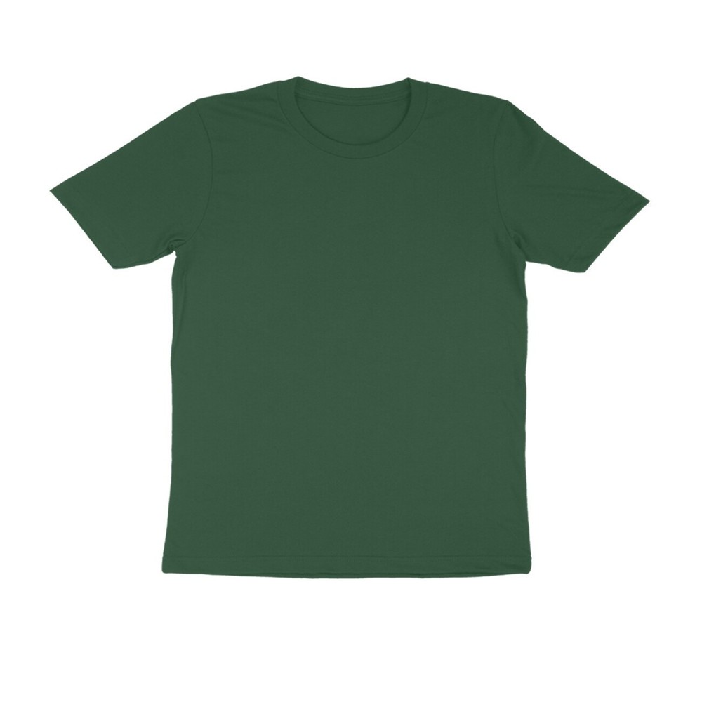 Round Neck Olive Green Color Mix Size Half Sleeve Casual Wear T shirt For Men