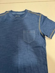 Perry Ellis Portfolio Men Crew Neck Pocket Shirt Medium