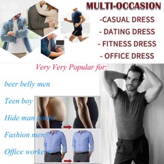 Men Body Slimming Tummy Shaper Underwear shapewear Waist Girdle T-Shirt Vest US
