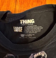 Vintage The Thing Limited Edition Men’s Large Black Tee Shirt Fright Rags