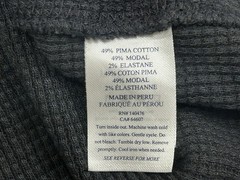Faherty Thermal Knitwear Waffle Shirt Mens Large Long Sleeve Black