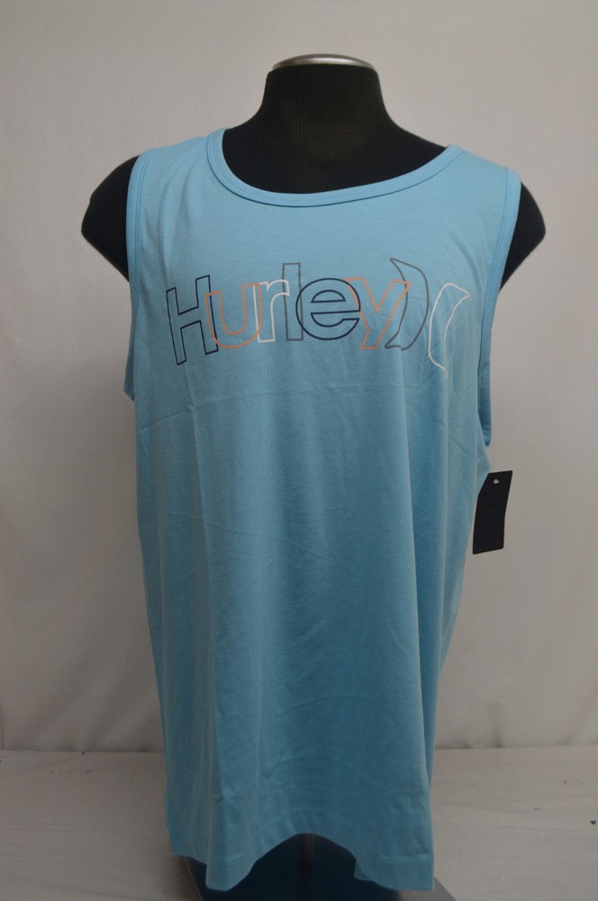 NEW Hurley Men’s Blue Graphic Tank Top Size MED