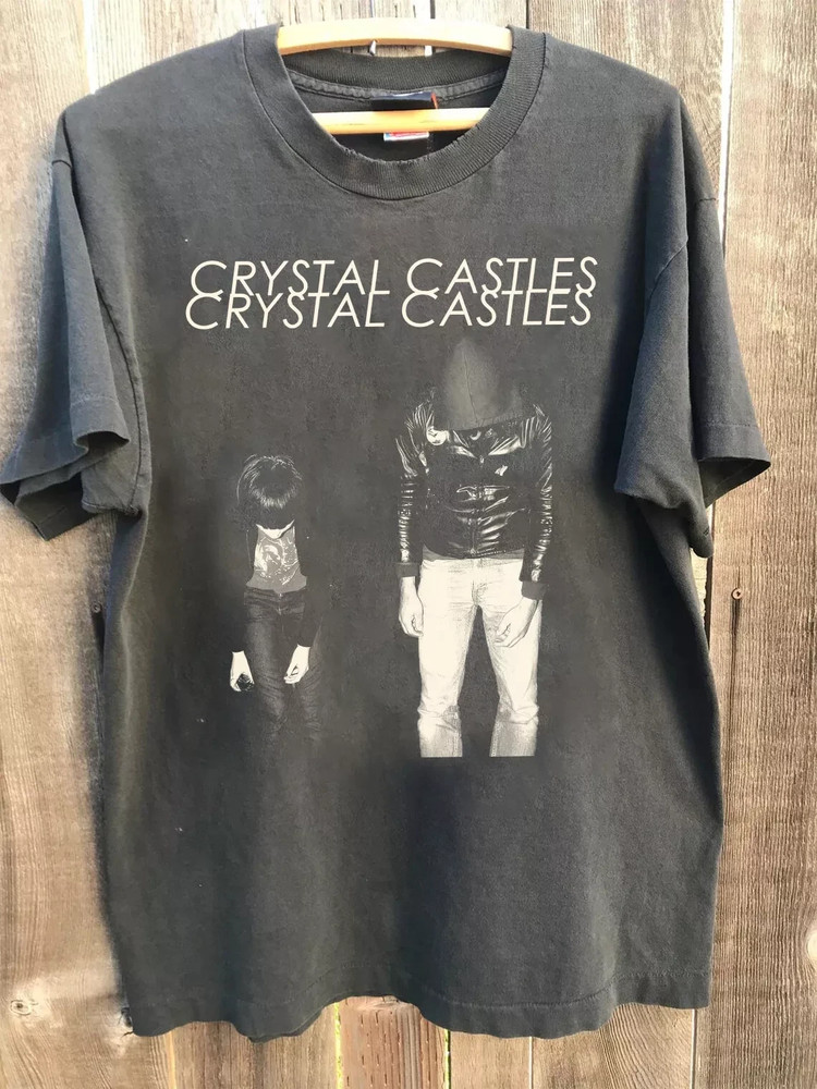 VTG Crystal Castles Band Gift For Fan Black Color T Shirt S-5XL