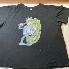 Rick and Morty Rick Sanchez T-Shirt Mens Black Sz-L #517