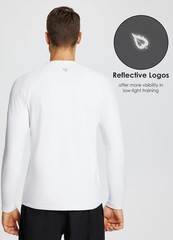 Men’s Thermal Fleece Long Sleeve Shirt for Cold Weather Workout and Running L