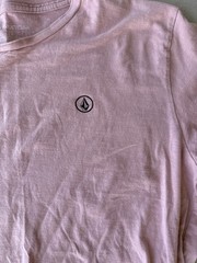 Volcom Stone Men’s Short Sleeve T-Shirt Size Large Surf Skate Skateboard Pink