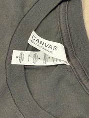 Bella + Canvas Unisex Graphic TShirt Gray White Lettering Size Medium