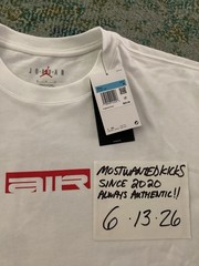 NWT Nike Air Jordan Jumpman “Air” White Graphic Loose Fit T-Shirt Men’s Sz M