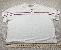 Champion Heritage Stripe T-Shirt White Pink Navy Crew Neck XL NWT 0081