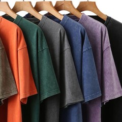Men’s Tee Oversize T Shirt Summer Top Pullover Blouse Fashion Casual Vintage