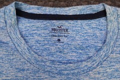 Hollister Must Have Collection T-Shirt Men’s Size XL Crew Neck Heather Blue