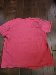American Eagle Outfitters Cold Drinks Here Print Red Shirt Sz L (STAIN & DIRTY)
