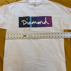 Diamond Supply Co Mens White Graphic Logo T-Shirt Size M Made in USA Streetwear