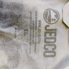 Jedco Mens 2XL Jeep Shirt White Long Sleeve American Flag 4×4 Offroad USA-1 NWT