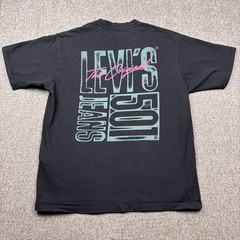 Levi’s 501 Vintage On The Fly Graphic T-Shirt Black Men’s Size Small
