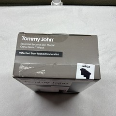 NWT Mens Tommy John Essential Second Skin Modal Crew Neck 3 Pack Black L