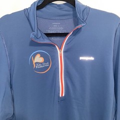 Patagonia Shirt Mens Large 1/4 Zip Pullover Outdoor Base Layer Cycling Logos