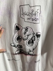 2020 Uniqlo UT Daniel Arsham Pokémon Jigglypuff Men’s White L Cotton Crew Tee