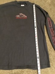VTG Y2K Orange County Choppers Flames Long Sleeve West Coast Gray Mens Size L NY