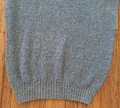 VTG 60s Ban Lon Textured Mod Shirt by Sears, Heathered Blue, Small, Atomic Age