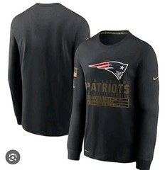 Nike NFL On Field Mens New England Patriots Jersey Long Sleeve Black Size M EUC