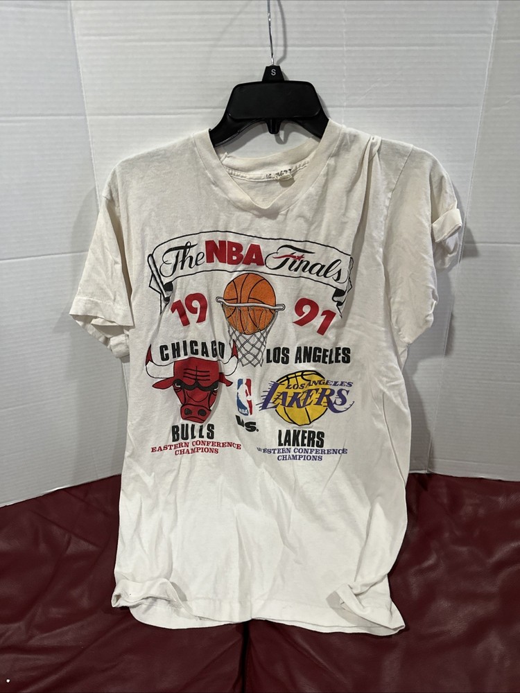 1991 NBA Finals T-shirt Lakers Vs Bulls XL