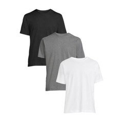 3-6 Pack Mens 100% Cotton Tagless Crew Round T-Shirt Undershirt Tee White New