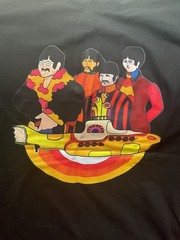The Beatles Mens Shirt Size XL Black Short Sleeve Yellow Submarine Graphic