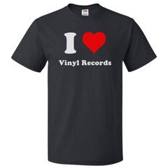 I Love Vinyl Records T shirt I Heart Vinyl Records Tee